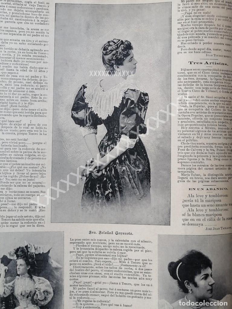 Sammeln von Plakaten: CARTEL ANTIGUO. SOLEDAD GOYZUETA Y OTRAS 1896 FEP