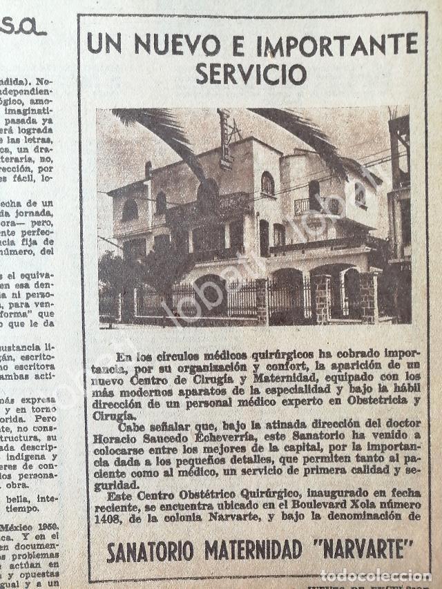 Sammeln von Plakaten: CARTEL ANTIGUO ORIGINAL DE SANATORIO NARVARTE. HORACIO SAUCEDO ECHEVERRIA 1950 /486