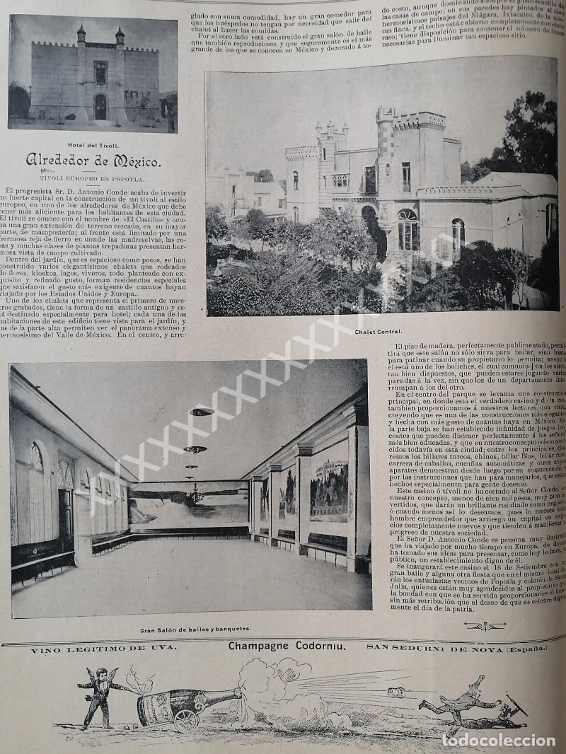 Sammeln von Plakaten: CARTEL ANTIGUO. CASTILLO DE POPOTLA, 1896 ANTONIO CONDE
