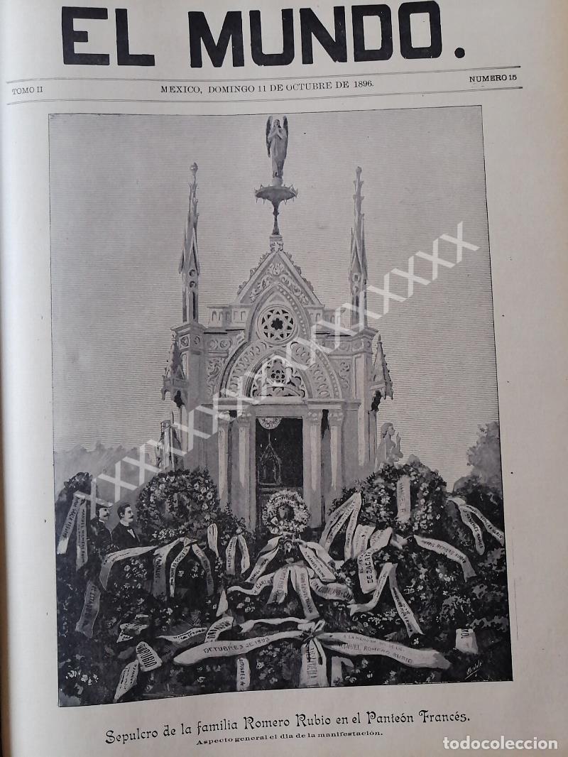 Sammeln von Plakaten: PORTADA ANTIGUA 1896 FUNERAL DE MANUEL ROMERO RUBIO