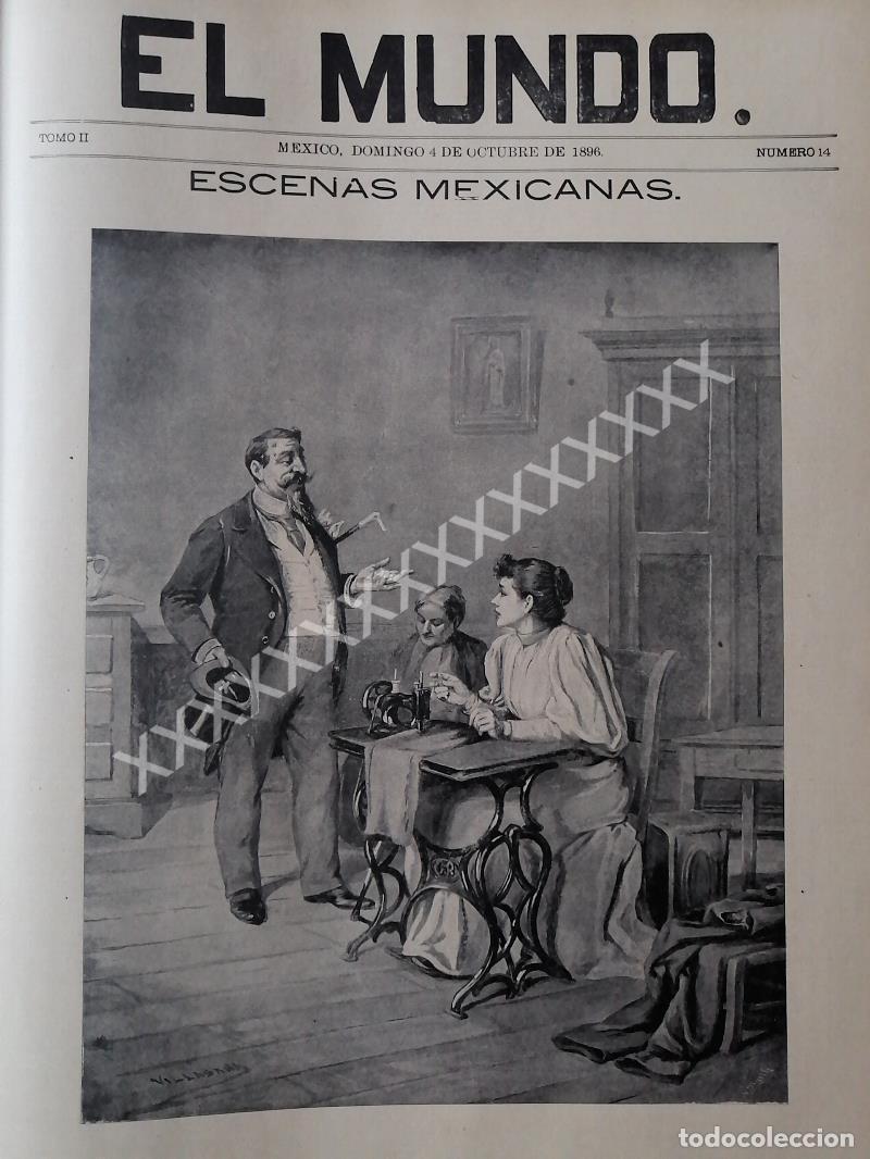 Sammeln von Plakaten: PORTADA ANTIGUA 1896 DE JOSE Ma. VILLASANA, A MAQUINA