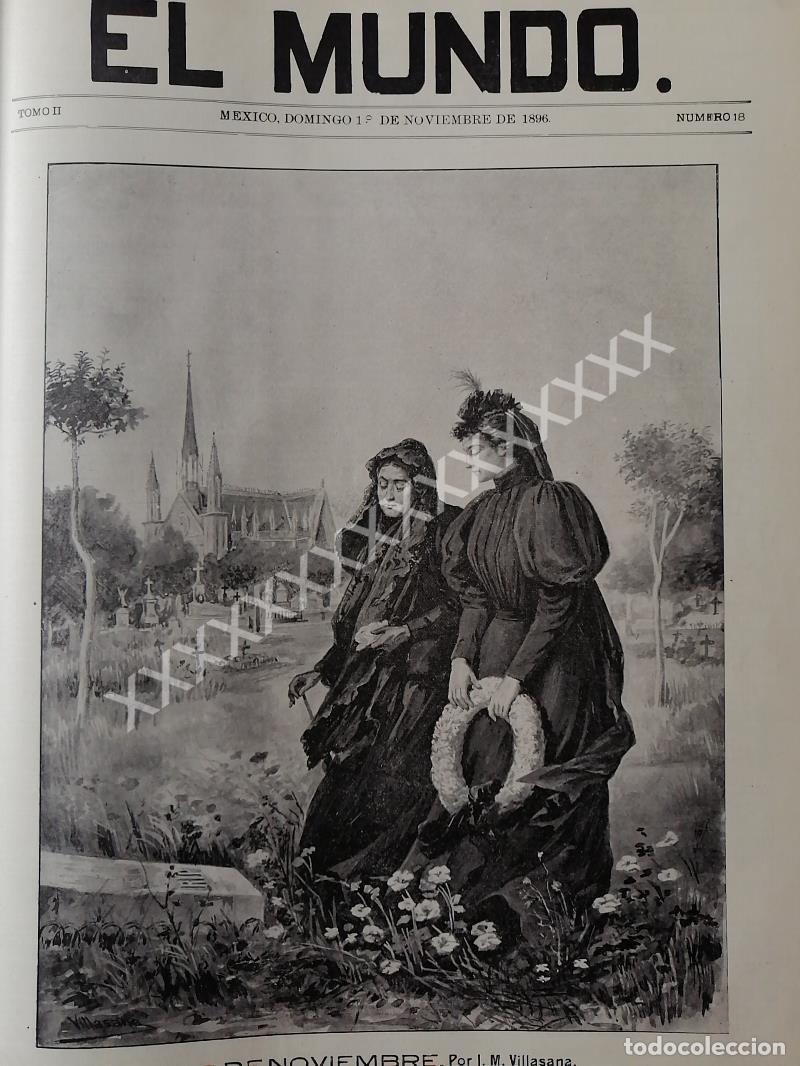 Collectionnisme d'affiches: PORTADA ANTIGUA 1896 JOSE Ma. VILLASANA /DIA DE MUERTOS