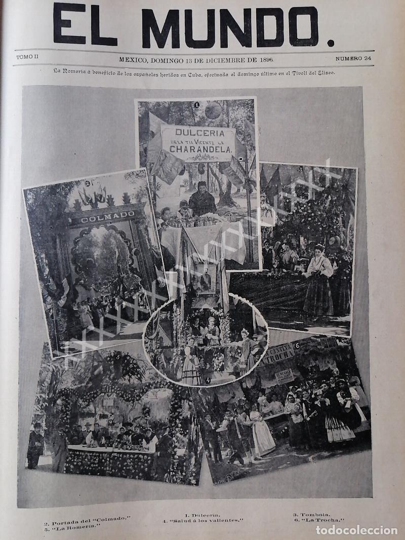 Collectionnisme d'affiches: PORTADA ANTIGUA Y NOTAS 1896 ROMERIA EN TIVOLI DEL ELISEO