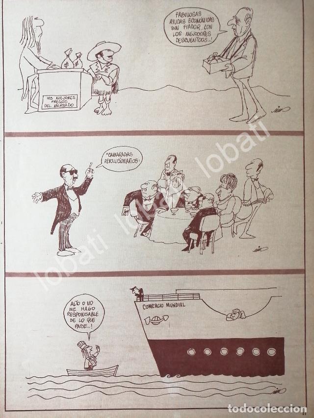 Collectionnisme d'affiches: CARTEL ANTIGUO ORIGINAL DE CARICATURA VINTAGE. RIUS. SATIRA POLITICA 1973 /19