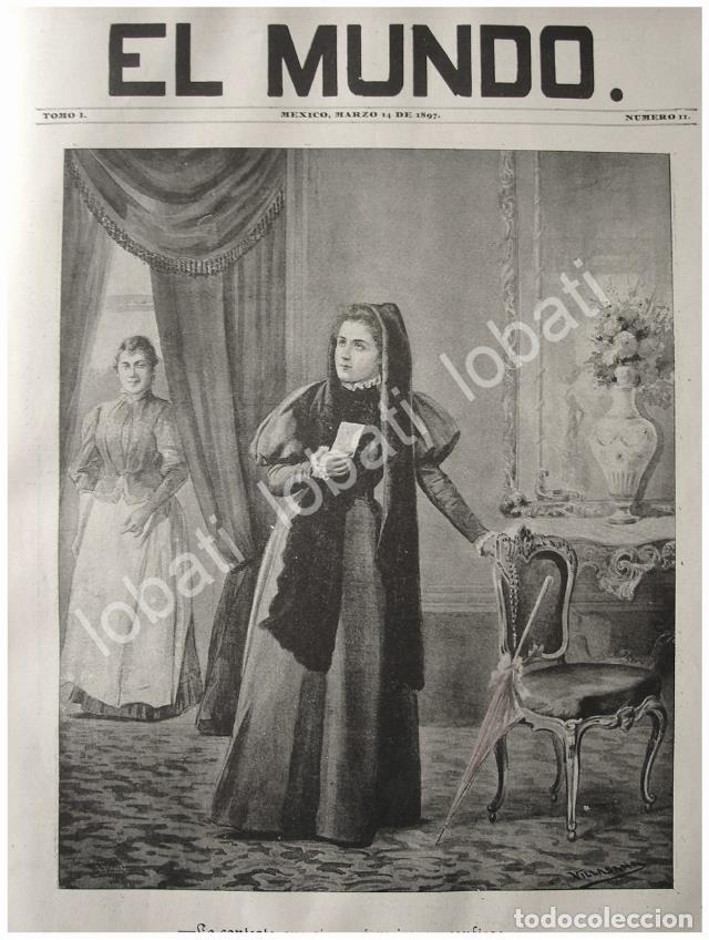 Sammeln von Plakaten: PORTADA ANTIGUA ORIGINAL 1897 MEJOR ME CONFIESO. DE: JOSE MARIA VILLASANA