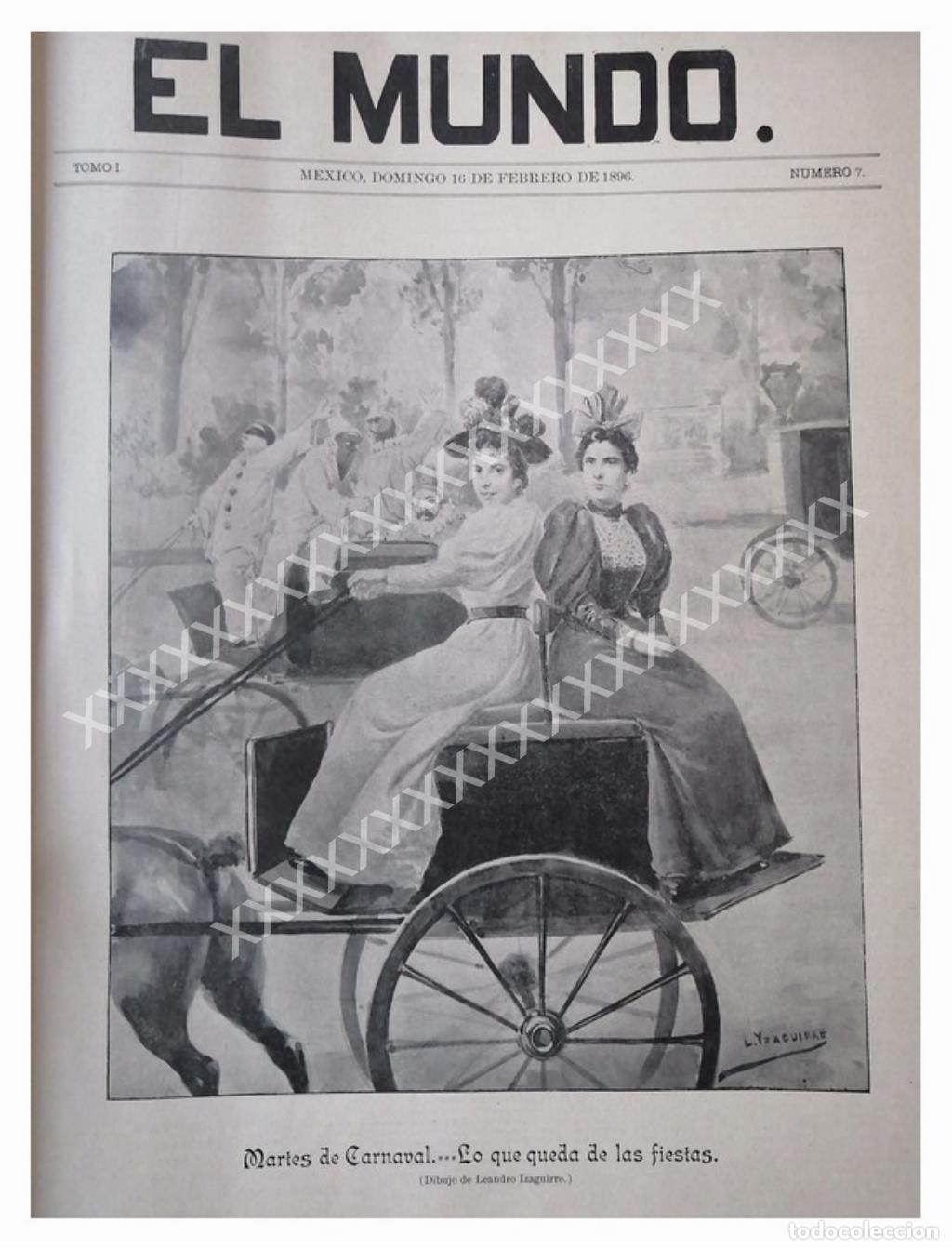Sammeln von Plakaten: PORTADA ANTIGUA LEANDRO IZAGUIRRE, 1896 FIESTAS