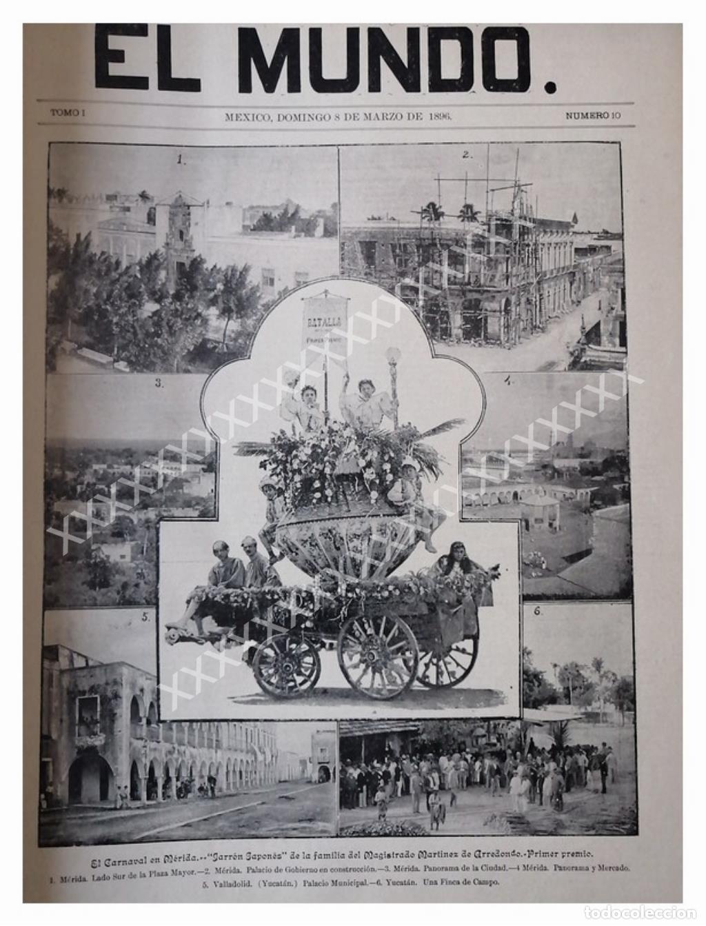 Poster collecting: PORTADA ANTIGUA 1896 EL CARNAVAL DE MERIDA