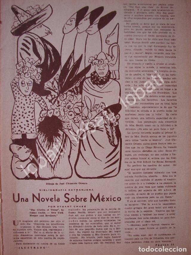 Collectionnisme d'affiches: CARTEL ANTIGUO ORIGINAL DE NOTA DE STUART CHASE CON DIBUJO DE JOSE CLEMENTE OROZCO 1930s