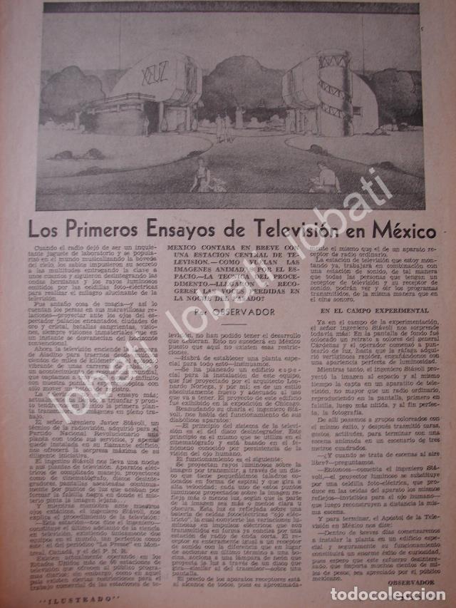 Collectionnisme d'affiches: CARTEL ANTIGUO ORIGINAL DE LOS PRIMEROS ENSAYOS DE LA TELEVISION MEXICANA 1932