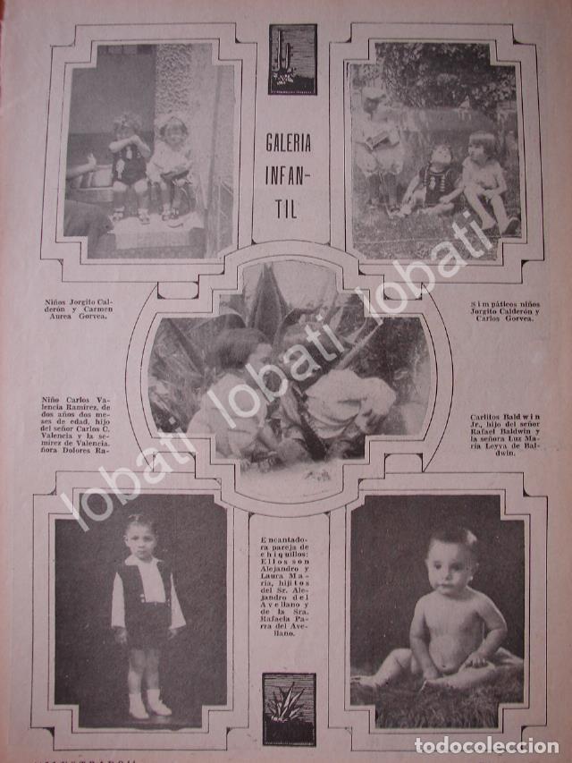 Collectionnisme d'affiches: CARTEL ANTIGUO ORIGINAL DE NI&Ntilde;OS AUREA GORBEA / VALENCIA RAMIREZ Y MAS 1934 /ASM