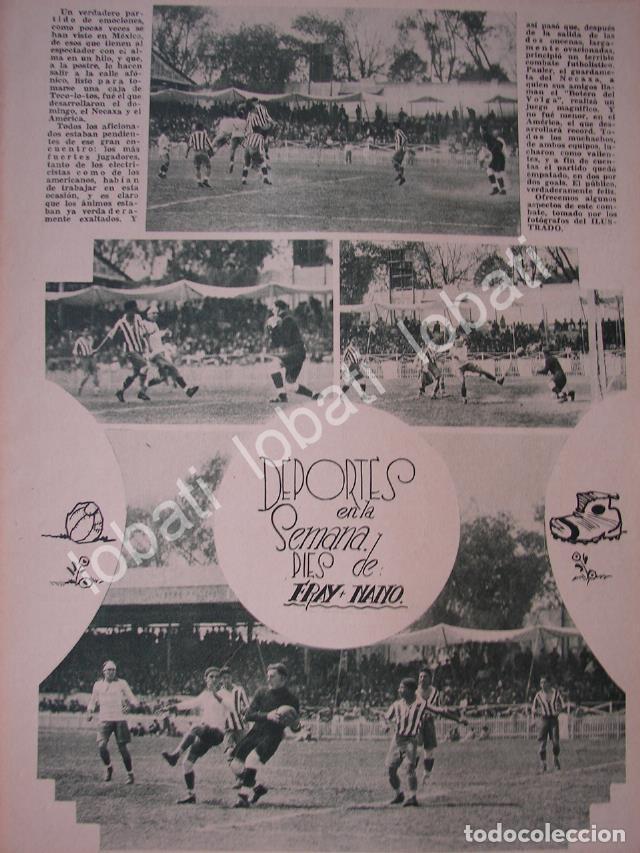 Collectionnisme d'affiches: CARTEL ANTIGUO ORIGINAL DE PARTIDO NECAXA Vs AMERICA 1931 / FUTBOL DPT