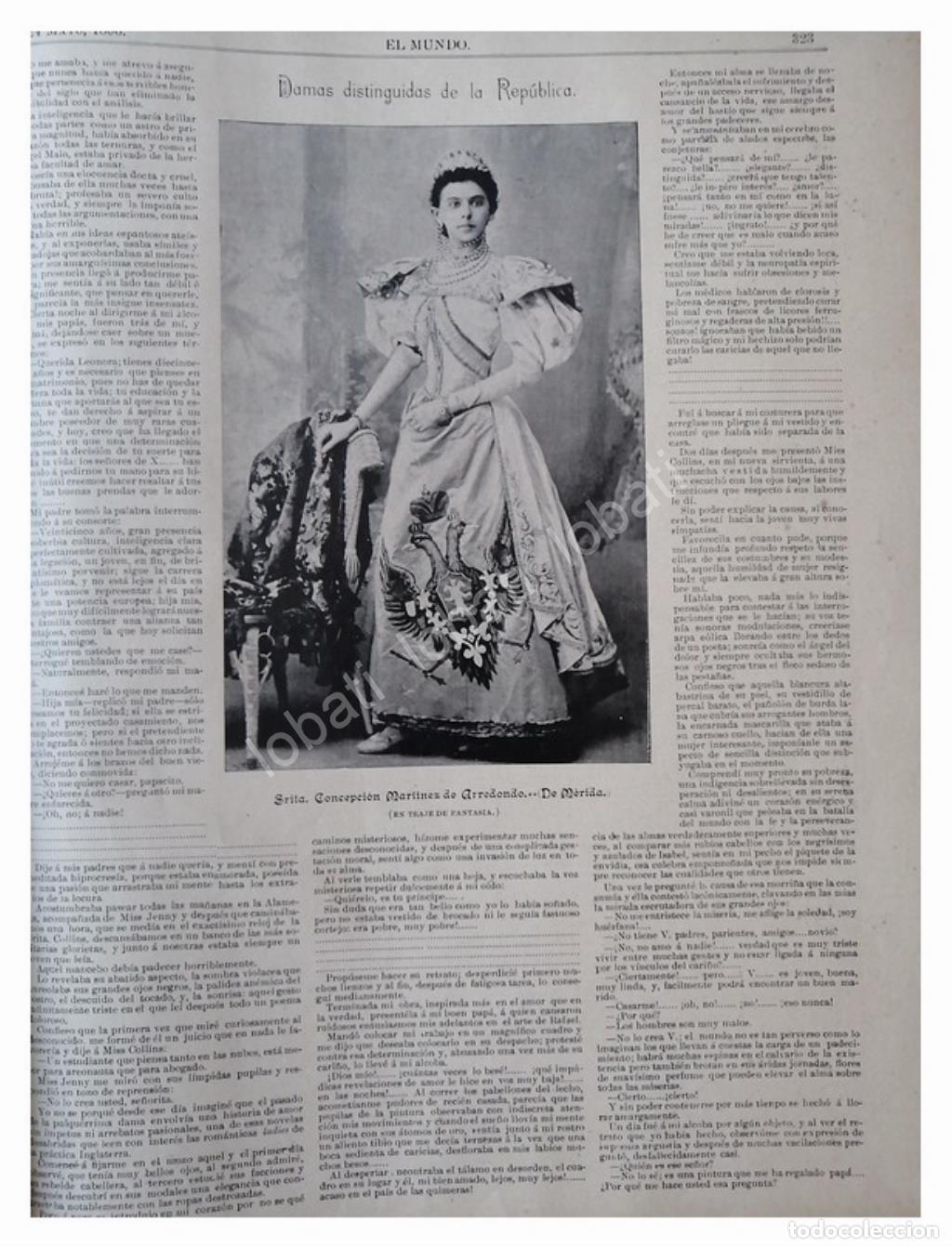 Sammeln von Plakaten: NOTA ANTIGUA 1896 CONCEPCION MARTINEZ DE ARREDONDO PERAZA