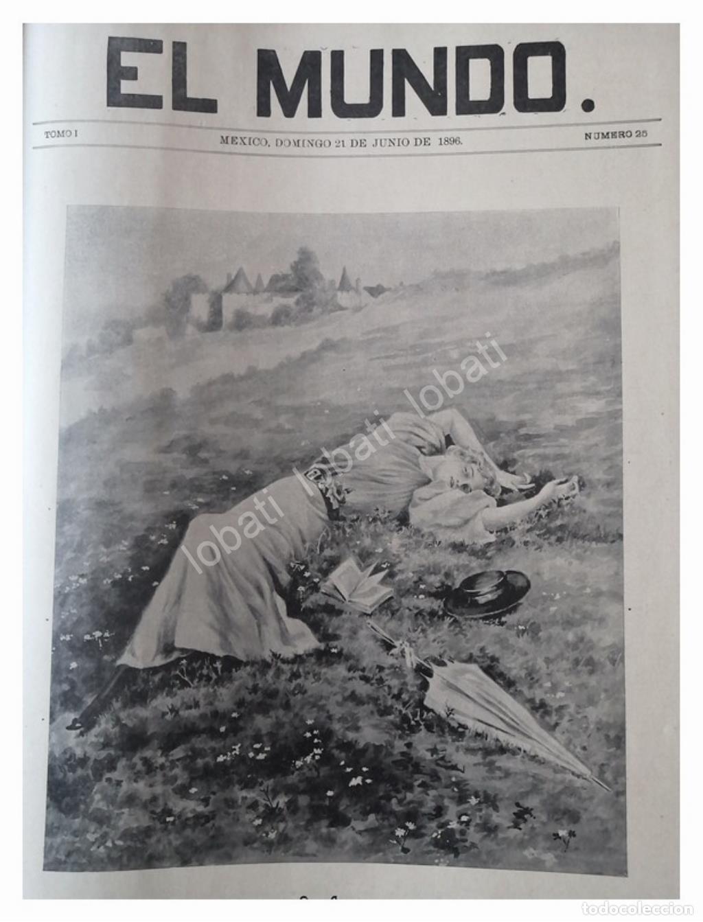 Sammeln von Plakaten: PORTADA ANTIGUA 1896 POR: CARLOS ALCALDE, EN JUNIO