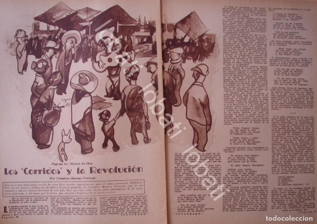 Coleccionismo de carteles: CARTEL ANTIGUO ORIGINAL DE LOS CORRIDOS Y LA REVOLUCION 1931 POR: CELESTINO HERRERA FRIMONT