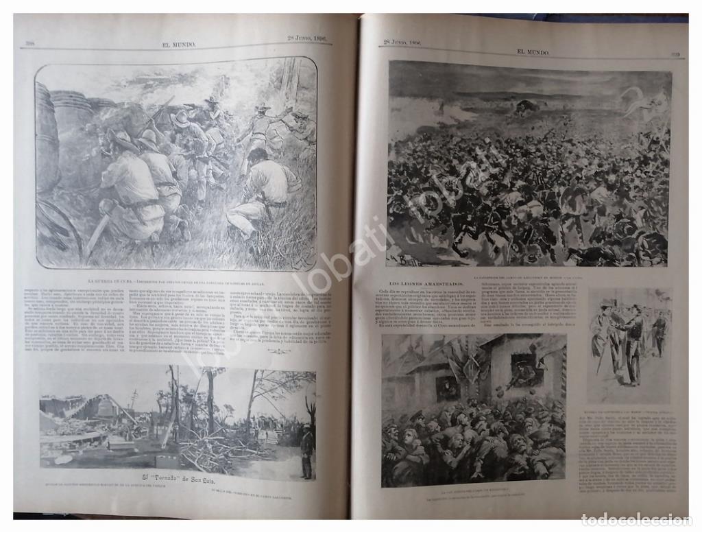 Sammeln von Plakaten: NOTA PRENSA ANTIGUA 1896 GUERRA DE INDEPENDENCIA CUBANA