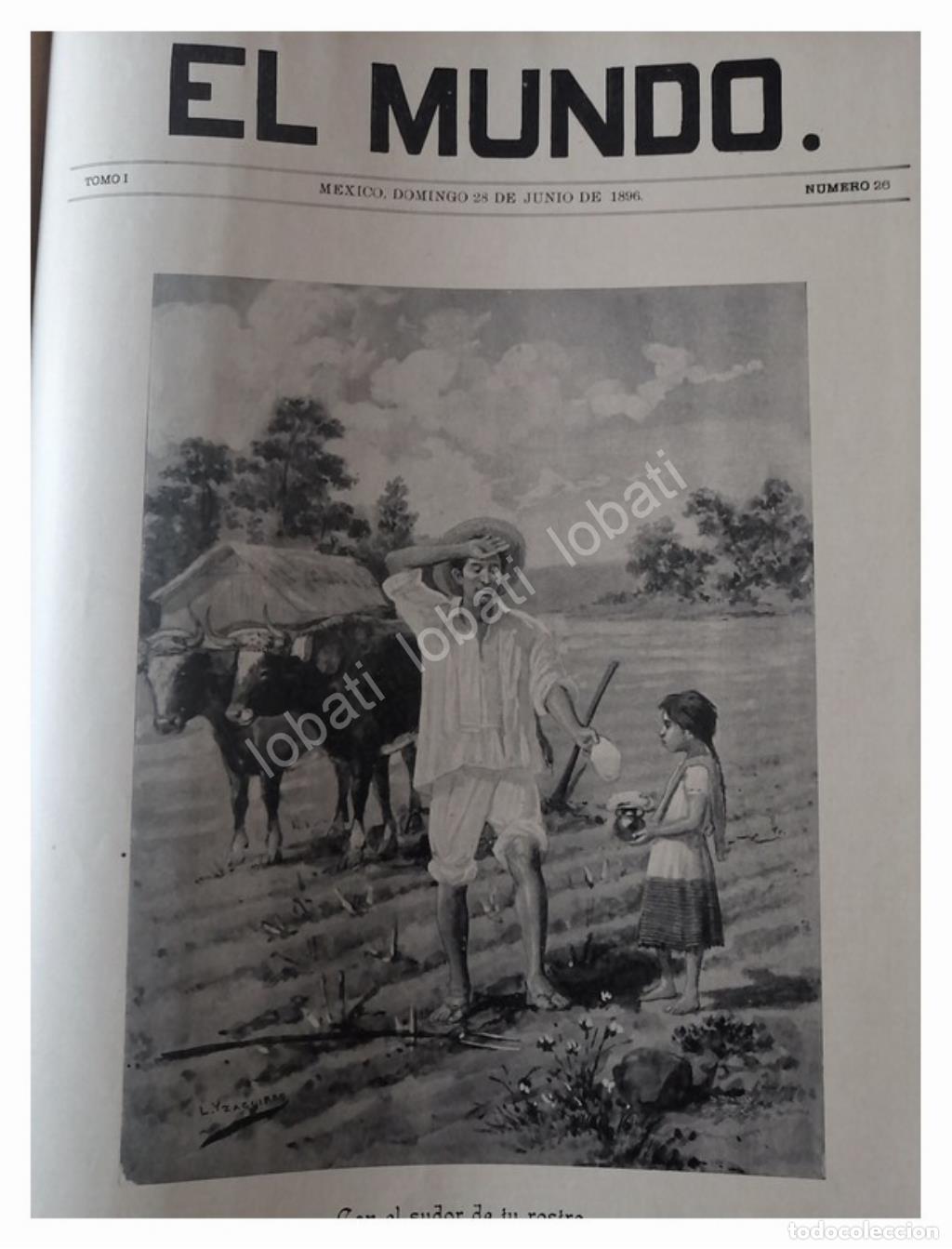Sammeln von Plakaten: PORTADA ANTIGUA 1896 LEANDRO IZAGURIRE /CON EL SUDOR