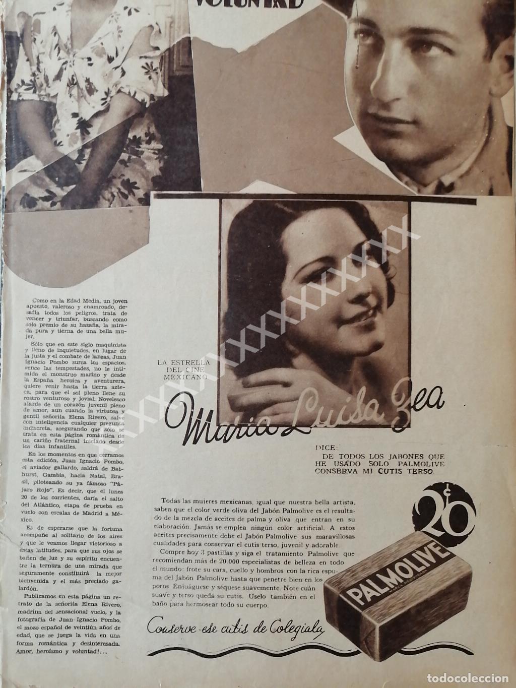 Sammeln von Plakaten: CARTEL ANTIGUO PALMOLIVE Y MARIA LUISA ZEA 1932 /80 /FEP