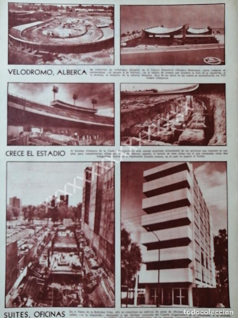 Sammeln von Plakaten: NOTA PRENSA ANTIGUA CONSTRUYEN VILLA OLIMPICA 1967