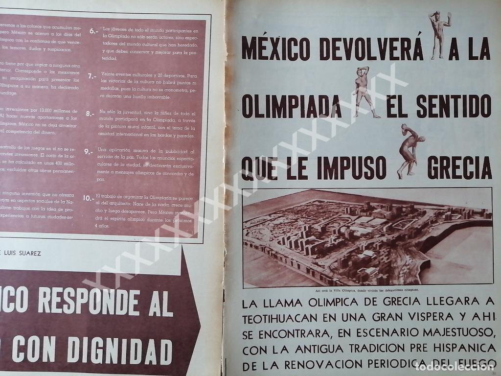 Sammeln von Plakaten: NOTA PRENSA ANTIGUA 1967 CONSTRUYEN VILLA OLIMPICA