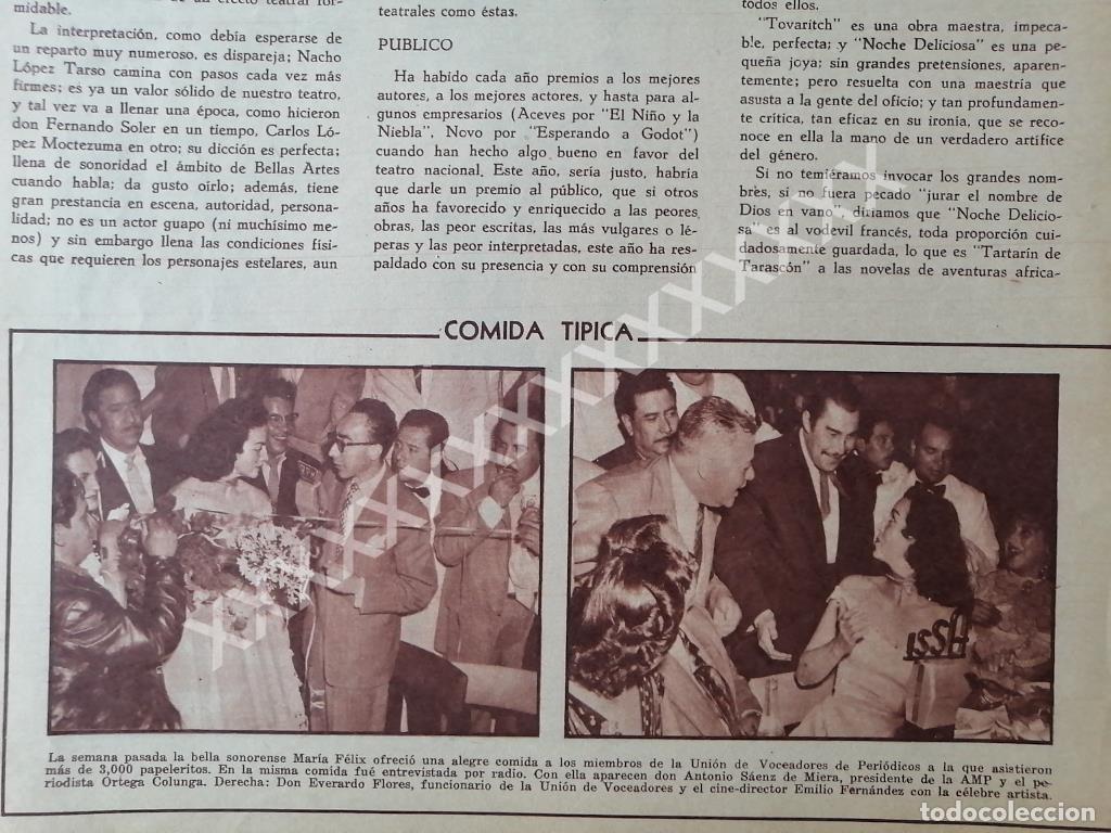 Sammeln von Plakaten: NOTAS PRENSA ANTIGUA MARIA FELIX / VARIAS NOTAS 50s