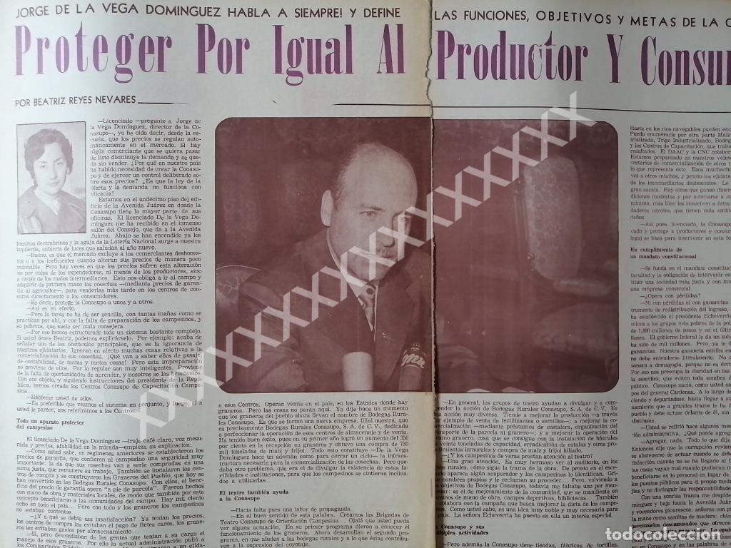 Sammeln von Plakaten: CARTEL ANTIGUO ENTREVISTA. JORGE DE LA VEGA DOMINGUEZ 67