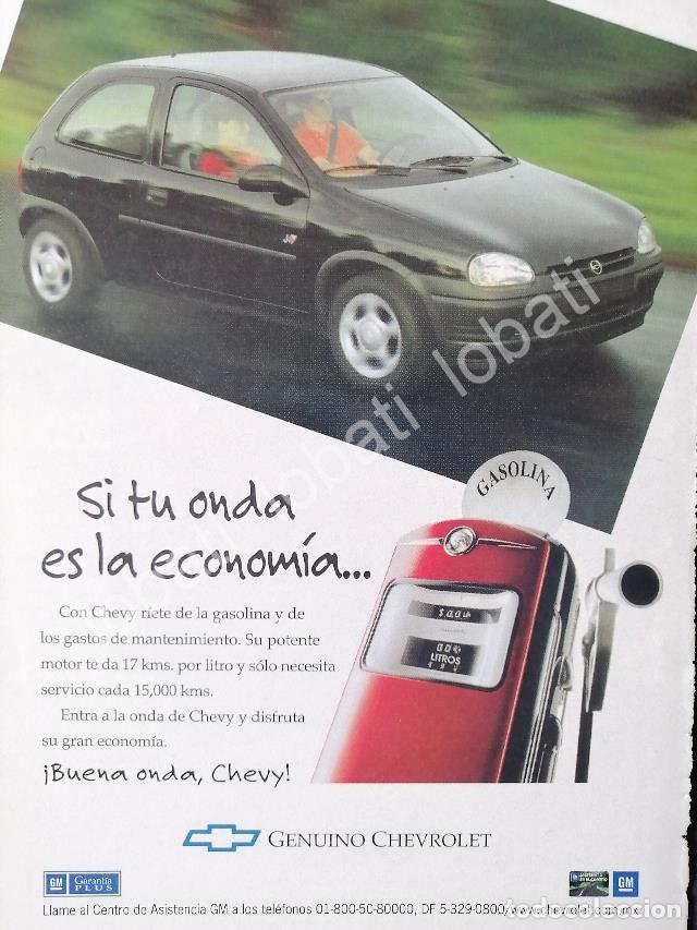 Sammeln von Plakaten: CARTEL ANTIGUO ORIGINAL DE MINI CARTEL AUTOS CHEVROLET CHEVY 2000 /569