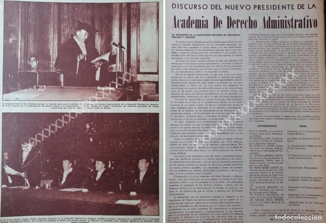 Sammeln von Plakaten: CARTEL ANTIGUO ROBERTO RIOS ELILZONDO, PRESIDENTE 1966