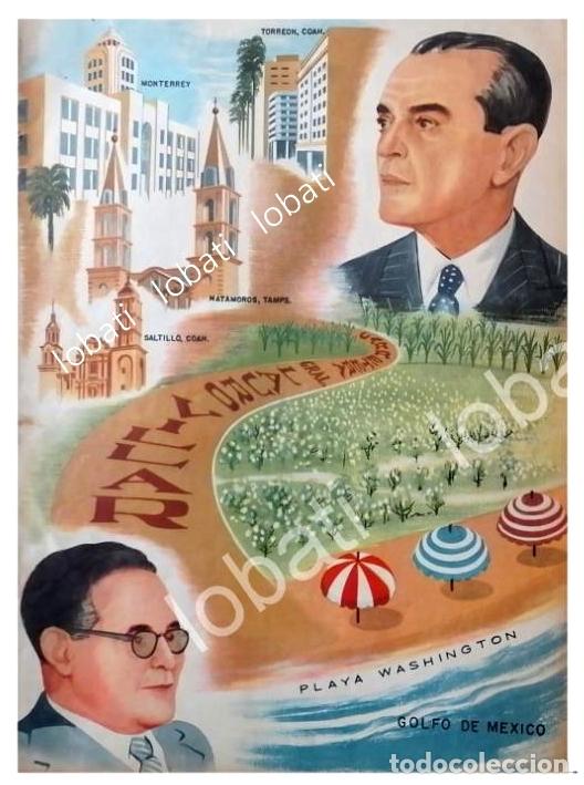 Sammeln von Plakaten: CARTEL ANTIGUO PLAYA WASHINGTON 1955 MAT. TMPS /RARO