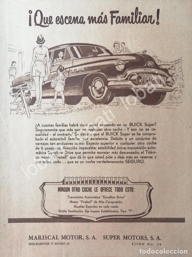 Sammeln von Plakaten: CARTEL ANTIGUO ORIGINAL DE DE AUTOS BUICK SUPER 1951 /593