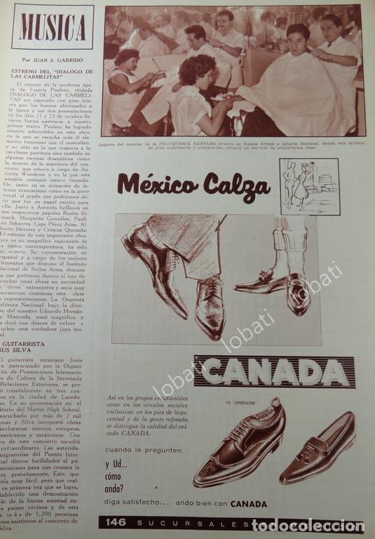 Collectionnisme d'affiches: CARTEL ANTIGUO ZAPATERIAS CANADA 1959 /830