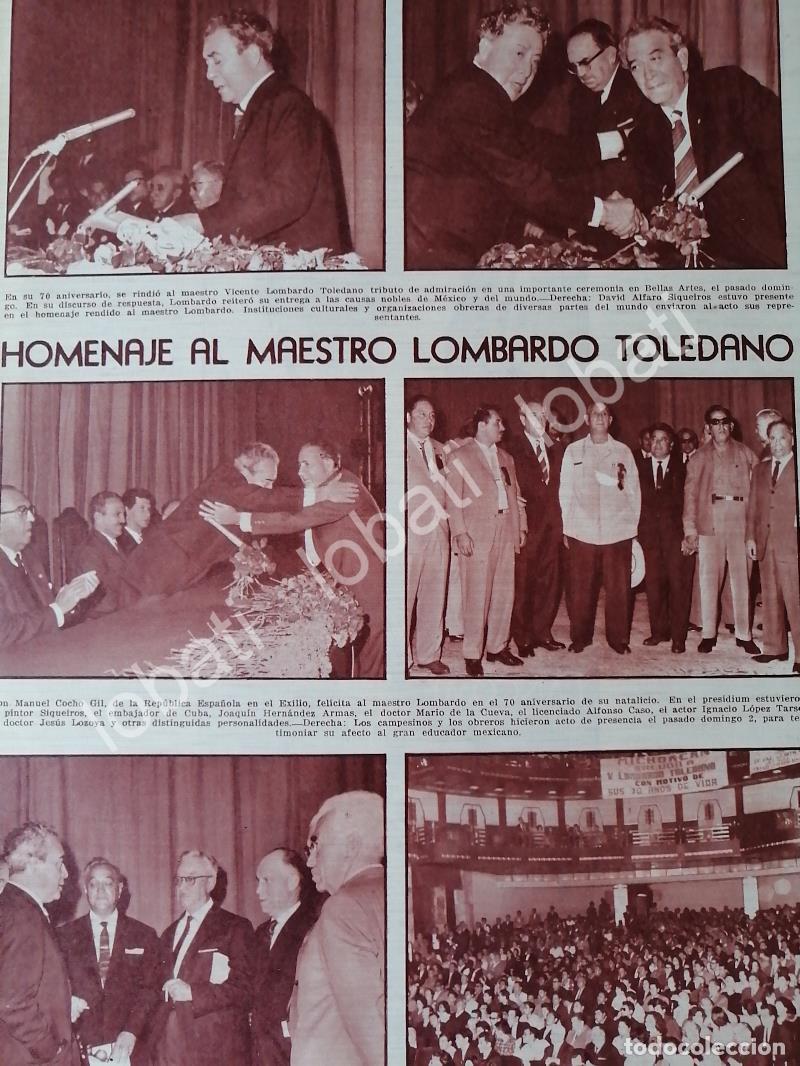 Collectionnisme d'affiches: CARTEL ANTIGUO. HOMENAJE A LOMBARDO TOLEDANO 1964