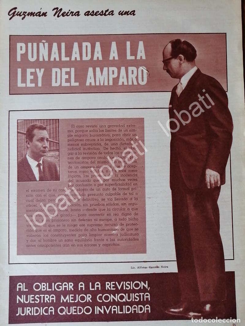 Collectionnisme d'affiches: AFICHE RETRO CRITICA A ALFONZO GUZMAN NEIRA 1964 /ABOGADOS