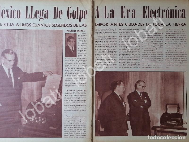 Collectionnisme d'affiches: AFICHE RETRO. LA PRIMERA MAQUINA DE TELEX EN MEXICO 1960