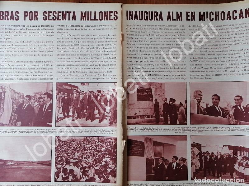 Collectionnisme d'affiches: AFICHE RETRO. INAUGURAN OBRA EN MICHOACAN 1964