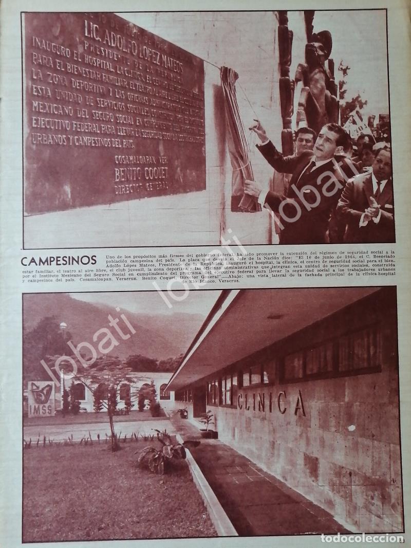 Collectionnisme d'affiches: AFICHE RETRO. INAUGURAN CLINICA 35. IMSS. COSAMALOAPAN 1964