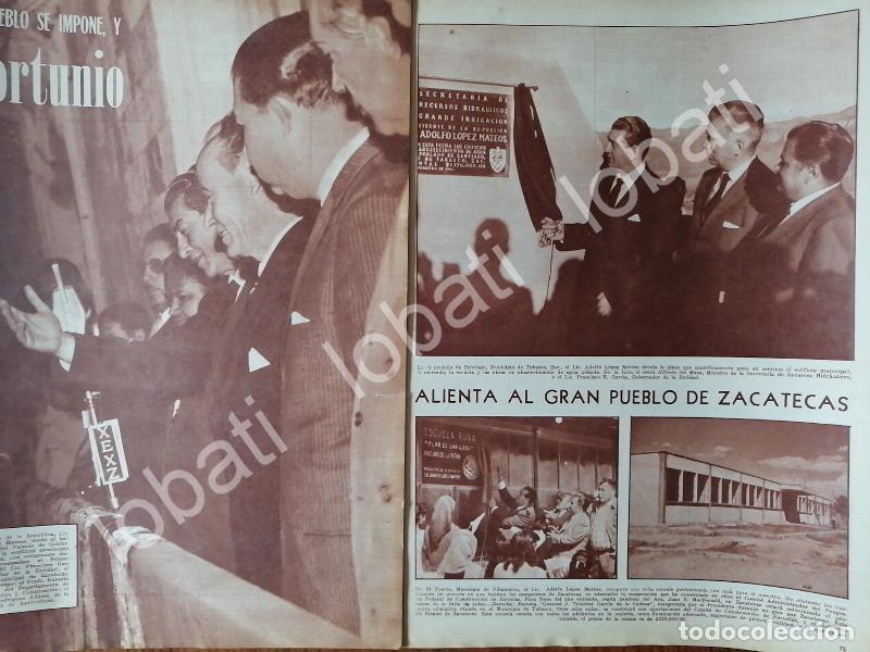 Collectionnisme d'affiches: AFICHE RETRO, LOPEZ MATEOS INAUGURA OBRAS EN ZACATECAS 1961