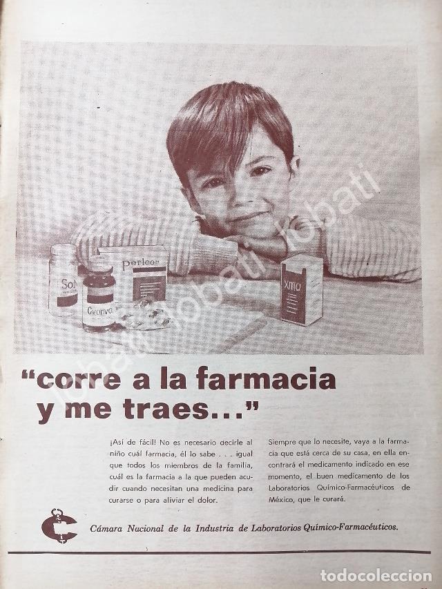 Collectionnisme d'affiches: CARTEL ANTIGUO ORIGINAL DE CAMARA NACIONAL DE LA INDUSTRIA DE LABORATORIOS QUIMICO FARMACEUTICOS 196