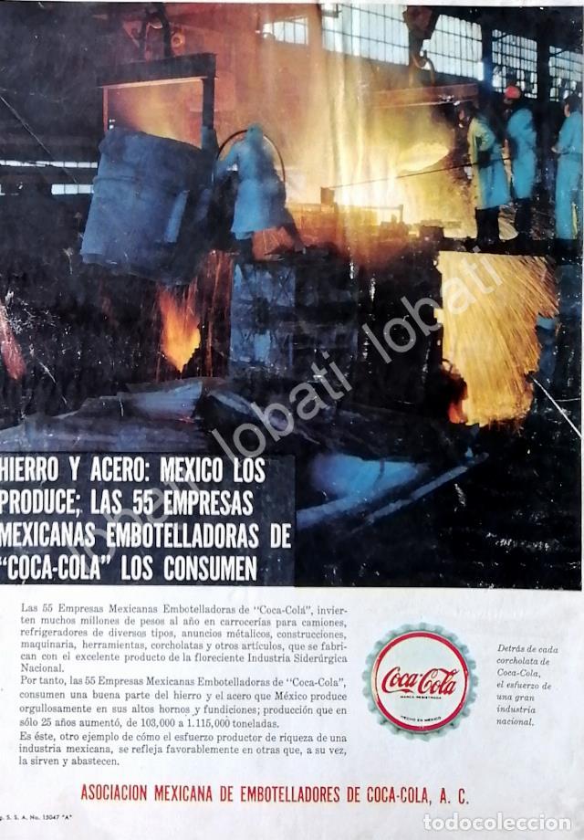 Collectionnisme d'affiches: CARTEL ANTIGUO ORIGINAL DE EMBOTELLADORA COCA COLA 1962 /511