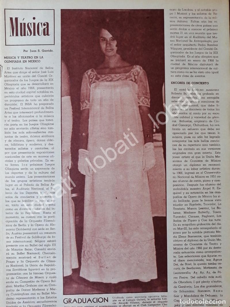 Collectionnisme d'affiches: NOTA DE PRENSA ANTIGUA. LETICIA ALCAYDE VELASCO SE GRADUA. 1969