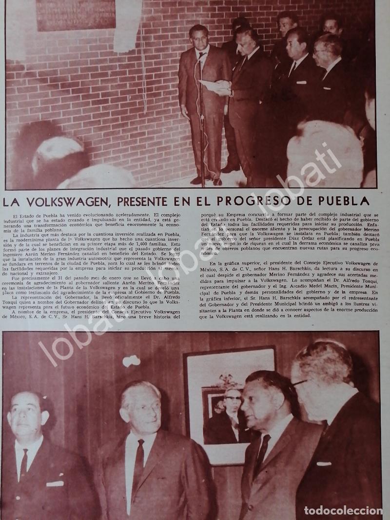 Collectionnisme d'affiches: AFICHE RETRO PLANTA VOLKSWAGEN PUEBLA Y GOBERNADOR 1969