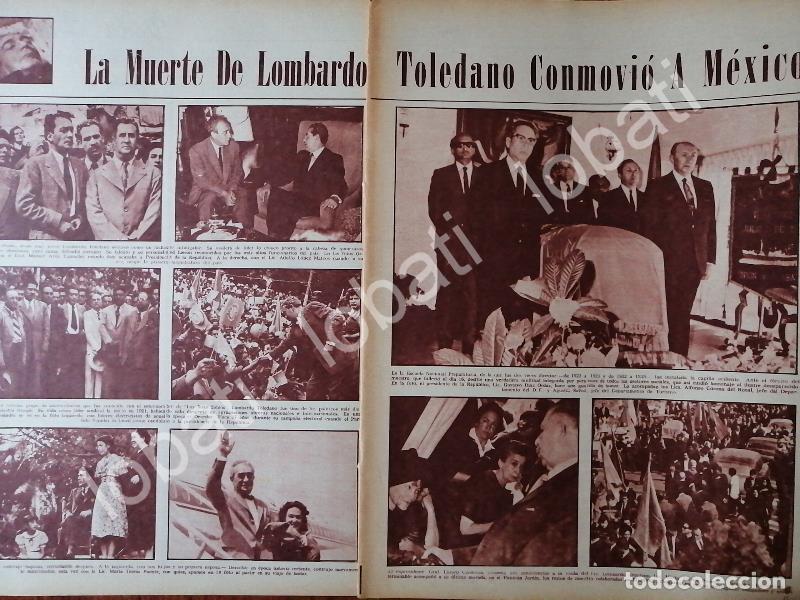 Collectionnisme d'affiches: AFICHE RETRO. MUERE LOMBARDO TOLEDANO. NOV 1968