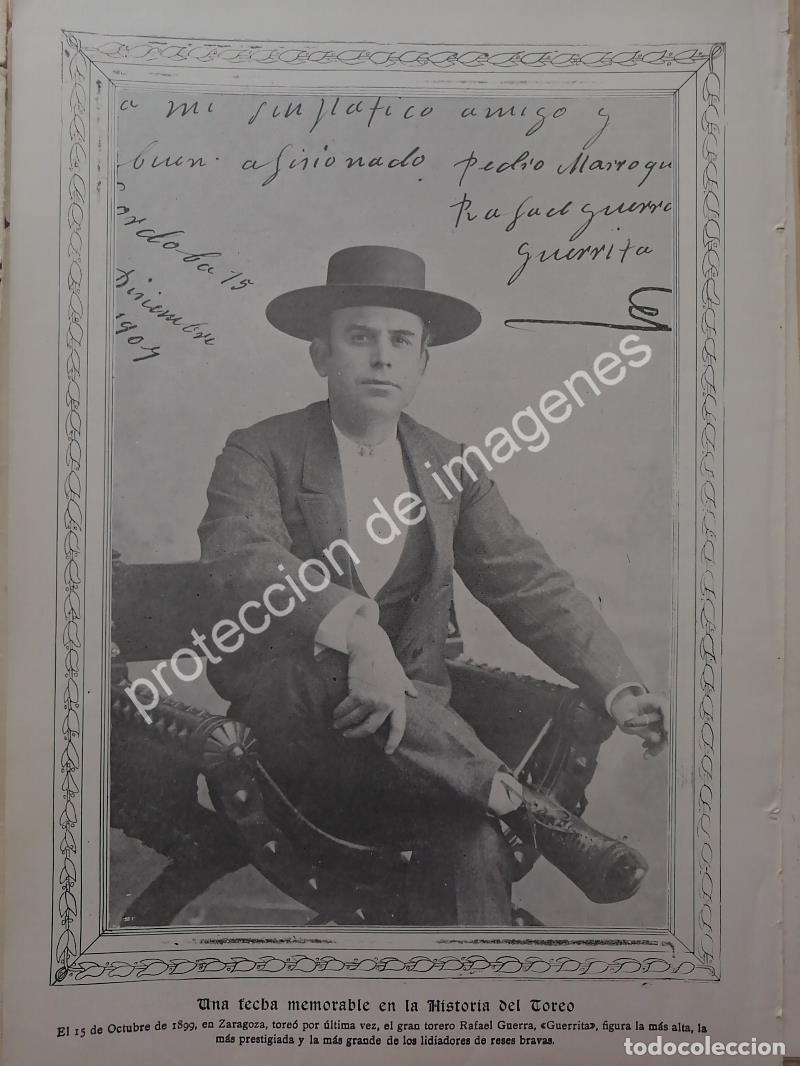 Collectionnisme d'affiches: AFICHE ANTIGUO 1912 TORERO. RAFAEL GUERRA GUERRITA