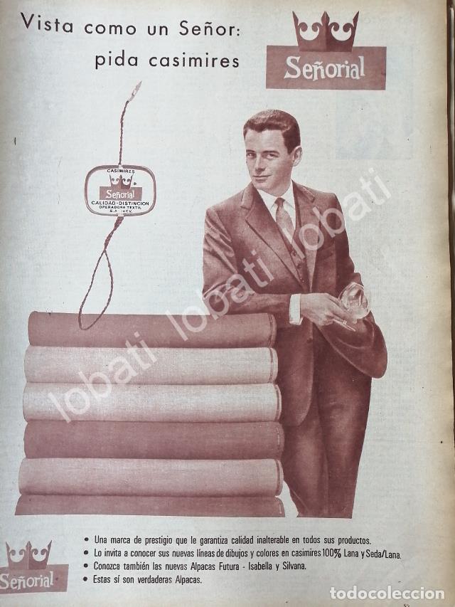 Collectionnisme d'affiches: CARTEL ANTIGUO ORIGINAL DE TELAS CASIMIRES SE&Ntilde;ORIAL S.A 1970 /545 / ROPA