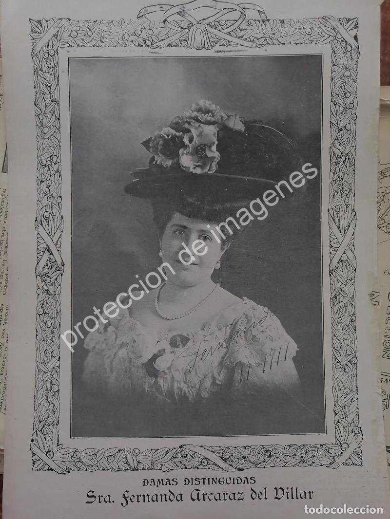 Collectionnisme d'affiches: AFICHE ANTIGUO 1913 FERNANDA ARCARAZ DEL VILLAR /ASM