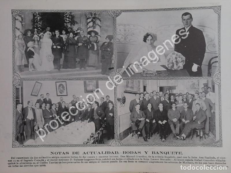 Collectionnisme d'affiches: AFICHE ANTIGUO 1912. BODA. IZAGUIRRE MERCADO Y MAS /ASM