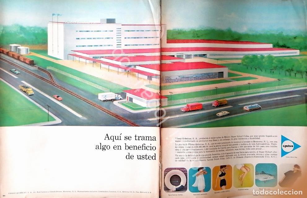 Collectionnisme d'affiches: CARTEL ANTIGUO ORIGINAL DE CYDSA. INAUGURA SU PLANTA 1962 CELULOSA Y DERIVADOS /558