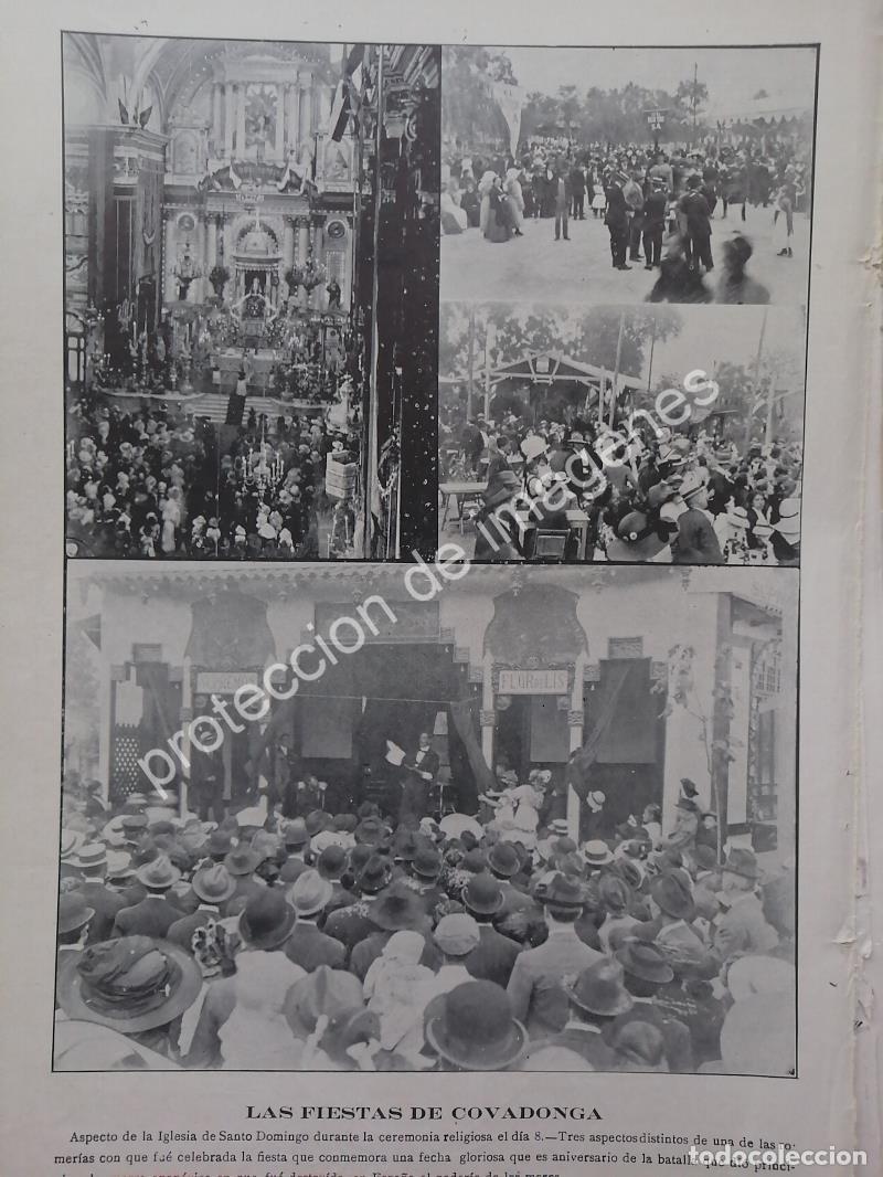 Sammeln von Plakaten: AFICHE ANTIGUO 1912 FIESTAS DE COVADONGA D.F /ASM