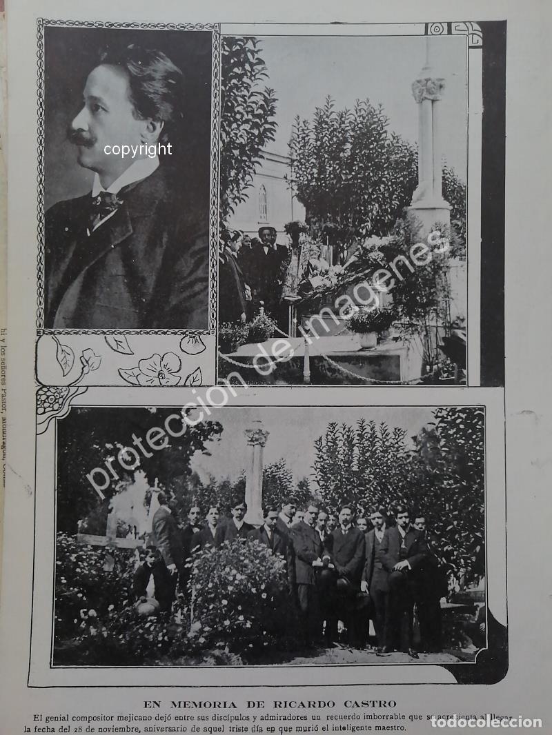 Sammeln von Plakaten: AFICHE ANTIGUO 1913 HONRA FUNEBRE MUSICO RICARDO CASTRO HERRERA