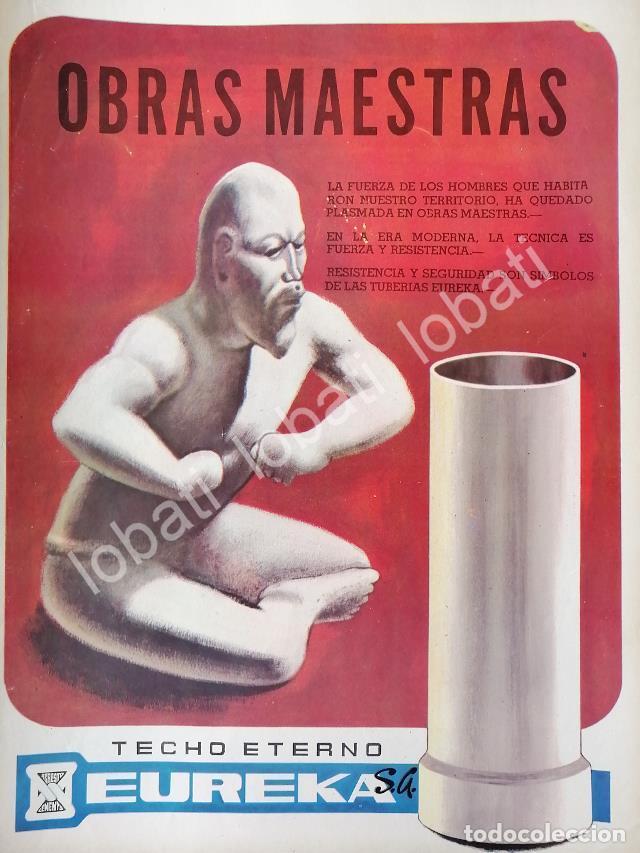 Poster collecting: CARTEL ANTIGUO ORIGINAL DE TECHO ETERNO EUREKA S.A 1968 /568