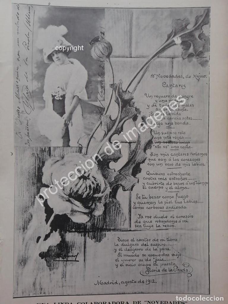 Poster collecting: AFICHE ANTIGUO 1913. POEMA INEDITO GLORIA DE LA PRADA NAVARRO